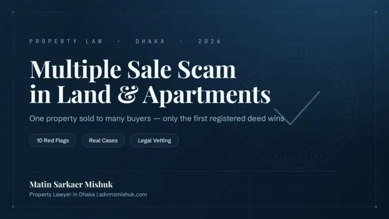 Multiple Sale Scam in Bangladesh Land & Apartment